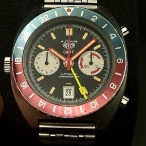 Heuer Autavia The Original Pepsi Bezel--1972 Heuer Autavia GMT Ref