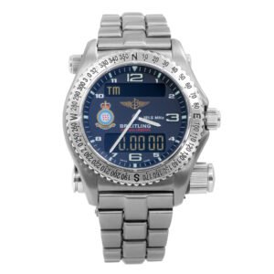 Breitling Emergency titanium watch with blue dial by Jeffery B Jewellers