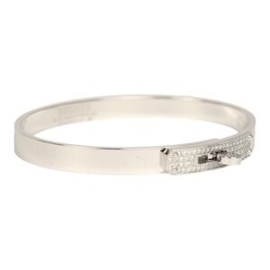 Hermes Kelly Bracelet Small Model White Gold & Diamonds